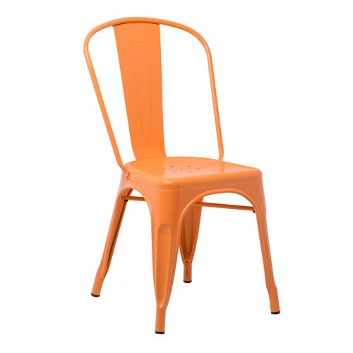 Chaise de salle à manger empilable Lix Orange Safran