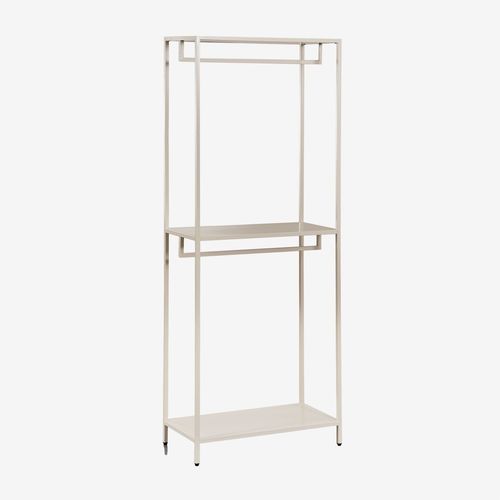 Armoire ouverte en acier Janine Tapioca Beige