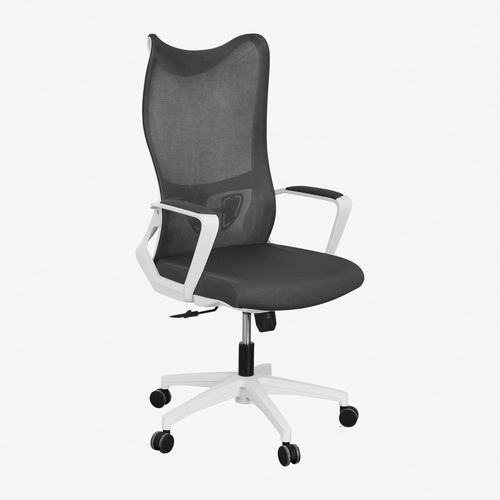 Chaise De Bureau Avec Roulettes Et Accoudoirs Ribaute Noir