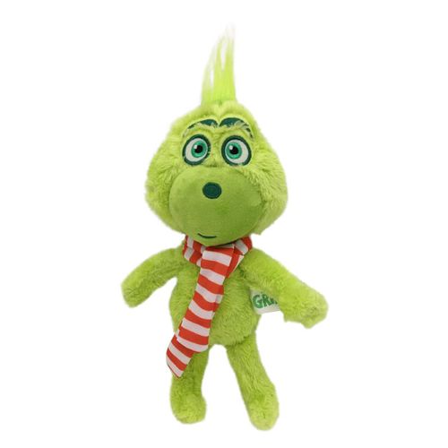 Peluche De Noël Grinch Peluche Verte Grinch Poupée De Dessin Animé Pour Enfants Écharpe Grinch 32cm