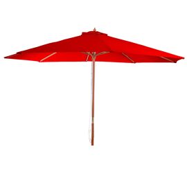 Parasol En Bois, Parasol De Jardin Florida, Parasol De Marché, 3,5m   Bordeaux