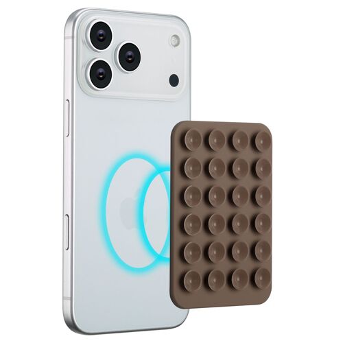 Selencia Support de téléphone à ventouses MagSafe Taupe
