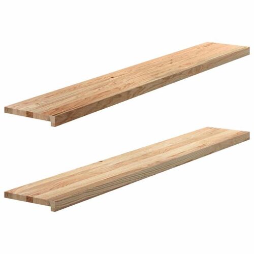 APPUIS DE FENÊTRE 2 PCS BOIS DE CHÊNE MASSIF NON TRAITÉ