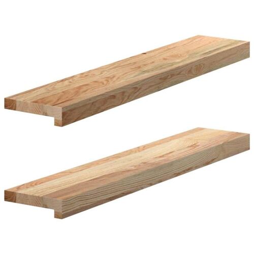 APPUIS DE FENÊTRE 2 PCS BOIS DE CHÊNE MASSIF NON TRAITÉ