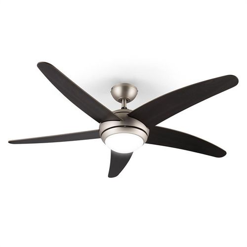 Klarstein Bolero Ventilateur de plafond 134cm 55 W Noyer