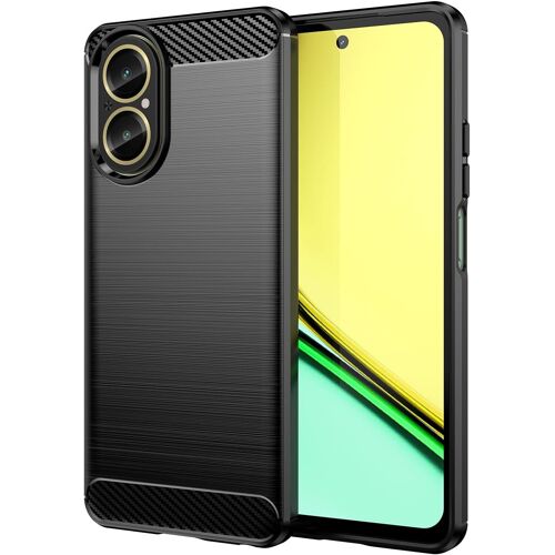 Coque Brossée Noire Pour Realme C67 4g Souple Antichoc Xeptio