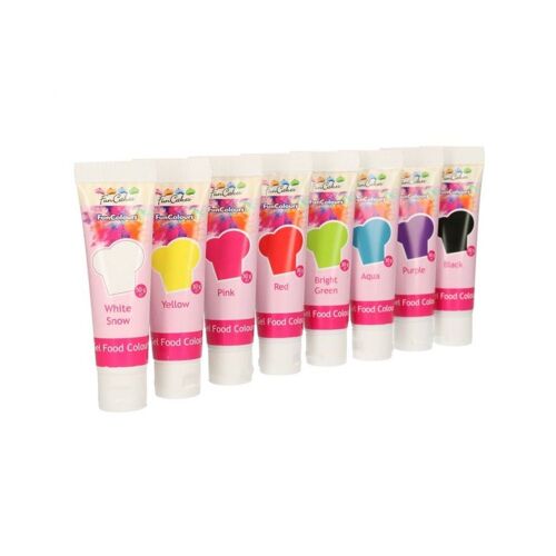8 Gels Colorants Alimentaires Colorés