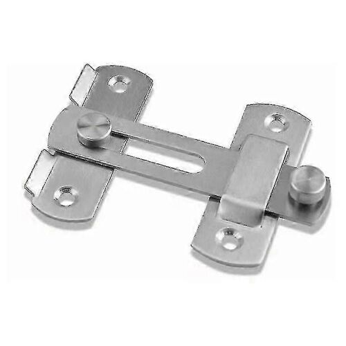 Petite serrure coulissante, serrure coudée, serrure à boucle, avec vis pour portes, fenêtres, armoires et jardins, finition en alliage de zinc
