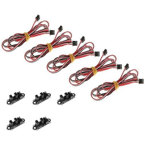 5 lots interrupteur de fin de course optique avec 3 broches XH2.54 contrôle de la lumière optique butée photoélectrique pour 3D Pri