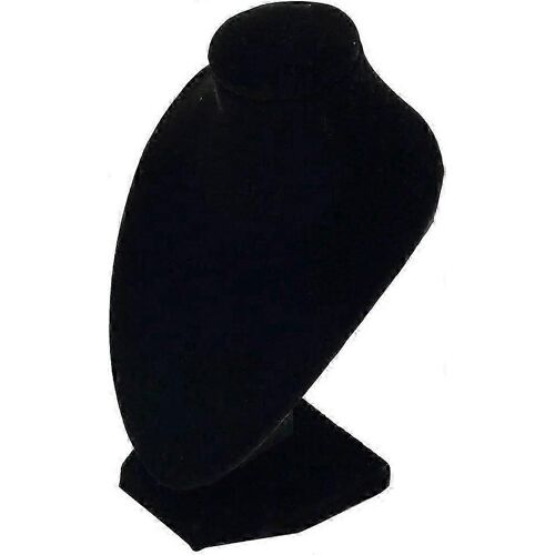 Mannequin Coffres Buste Pendentif Collier Bijoux Présentoir Stand Rack Noir Noir Pratique Et Habile