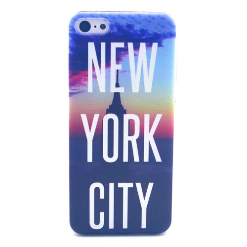 COQUE iPHONE 5C NEW YORK CITY SILICONE SEMI-RIGIDE (TPU)