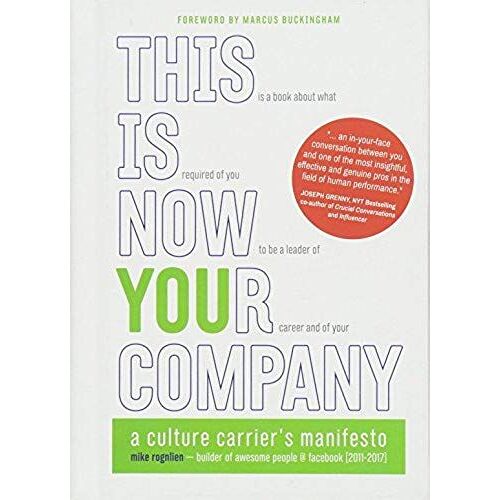 This Is Now Your Company: A Culture Carrier's Manifesto