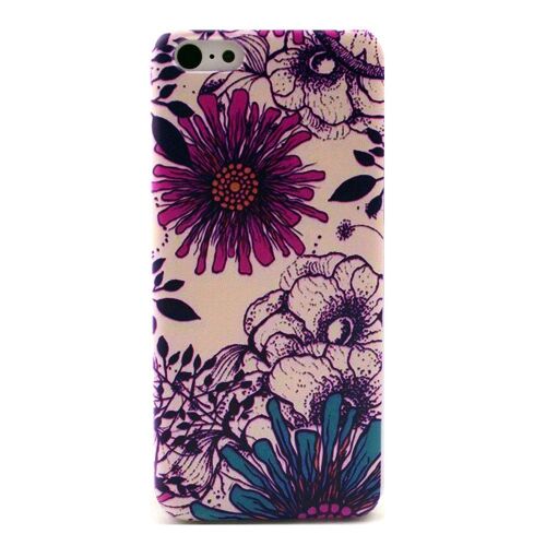 COQUE iPHONE 5C LA BELLE DU JARDIN SILICONE SEMI-RIGIDE (TPU)
