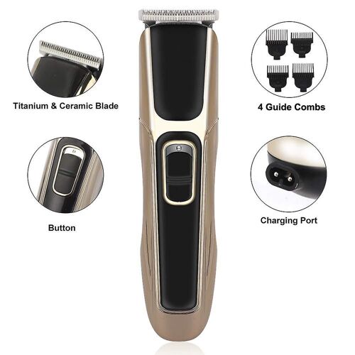 Tondeuse À Cheveux Professionnelle Sans Fil Pour Hommes ¿ Tondeuse À Barbe Et Coupe De Cheveux Électrique De Précision À Faible Vibration