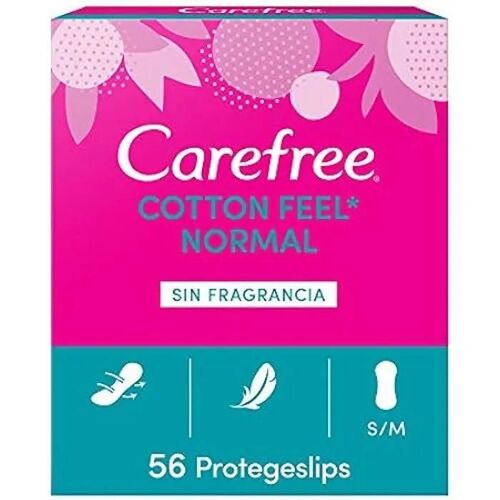 Salvaslip - Carefree - Coton - 1 Paquet De 56 - Respirant - Doux Au Toucher 