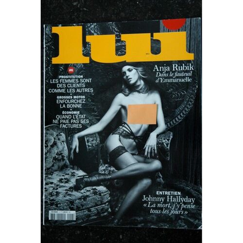 Lui 006 Avril 2014 Cover Anja Rubik Integral Nudes Photo Mario Sorrenti Roos Par Purienne Erotisme