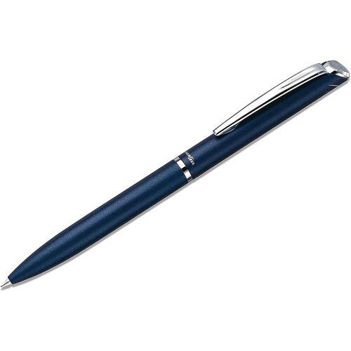 Pentel Coffret Roller Encre Gel Rétractable Bl2007, Corps Fin Métal Bleu, Encre Noire