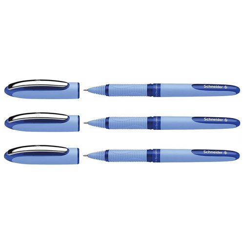 Schneider Lot De 3 Rollers À Encre One Hybrid N 03 Bleu