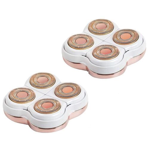 Têtes de rechange plaquées or 18 carats pour tondeuse à cheveux pour femmes - Indolores, étanches, compatibles et durables
