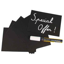 Securit Kit De 20 Ardoises Format A8