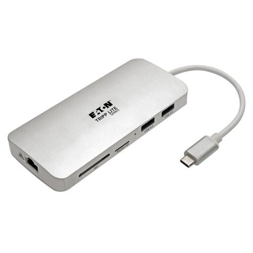 Eaton Tripp Lite Series USB C Docking Station, 4K @ 30 Hz, HDMI, Thunderbolt 3, USB-A Hub, PD Charging, SD/Micro SD, GbE, USB Type C, USB-C - Station d'accueil - USB-C 3.1 / Thunderbolt 3 - HDMI...