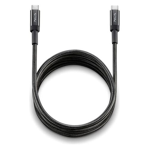 NGS - Câble USB - 24 pin USB-C (M) pour 24 pin USB-C (M) - USB 2.0 - 21 V - 5 A - 3 m - Alimentation USB (100 W) - noir
