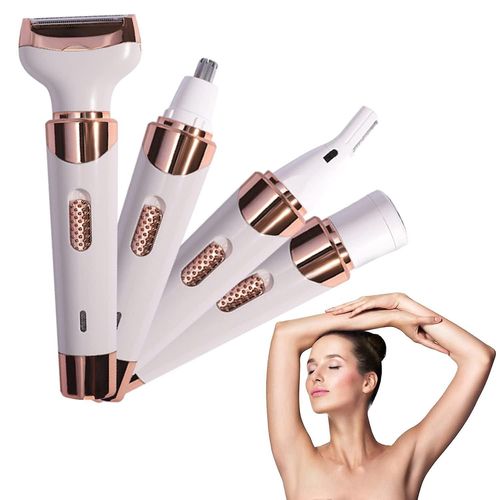Tondeuse À Sourcils Et Épilateur Facial Rechargeable 4 En 1 Pour Femmes - Indolore, Étanche Et Ergonomique