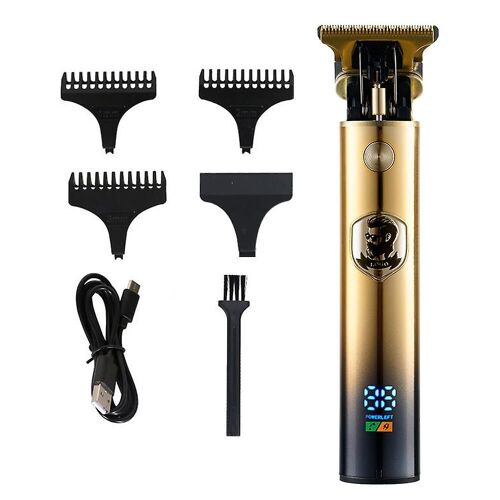 Tondeuse À Cheveux Professionnelle Sans Fil Pour Hommes ¿ Tondeuse À Lame En T, Silencieuse, Rechargeable Par Usb, Design Ergonomique
