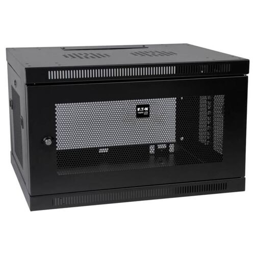 Eaton Tripp Lite Series 6U Wall Mount Rack Enclosure Server Cabinet Switch Depth Deep - Rack armoire - montable sur mur - noir - 6U - 19