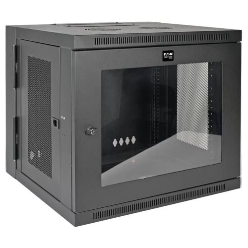Eaton Tripp Lite Series 10U Wall Mount Rack Enclosure Server Cabinet w/Swinging Door Acrylic Window - Rack armoire - montable sur mur - noir - 10U - 19
