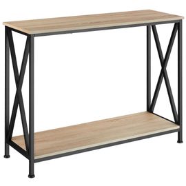 Console Tacoma 100 X 35 X 80,5cm - Bois Clair Industriel, Chêne Sonoma