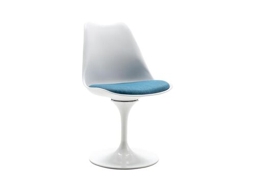Chaise - Polypropylène et métal - Bleu et blanc - XAFY