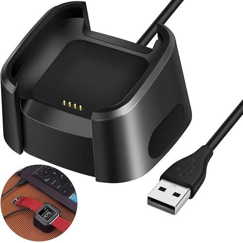 Câble De Charge Rapide Et Portable Pour Fitbit Versa Lite (100 Cm) En Tpe Souple