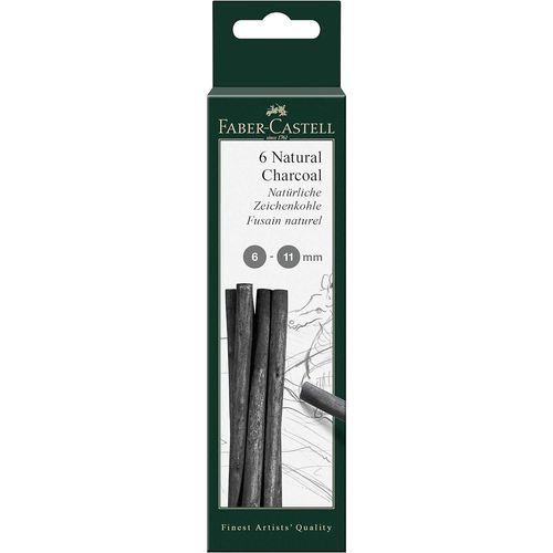 Faber-Castell Blister Fusain Naturel Pitt 6-11mm