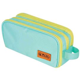 Herlitz Trousse À Deux Compartiments Université, Menthe/Jaune