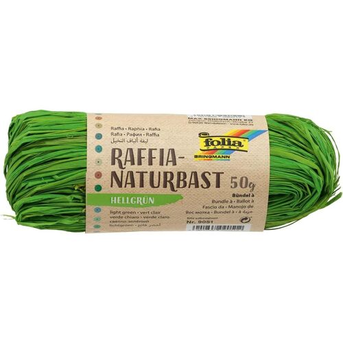 Folia Raphia Naturel, 50 G, Vert Clair