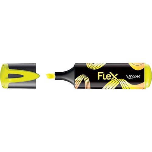 Maped Surligneur Flex, Pointe Flexible, Jaune