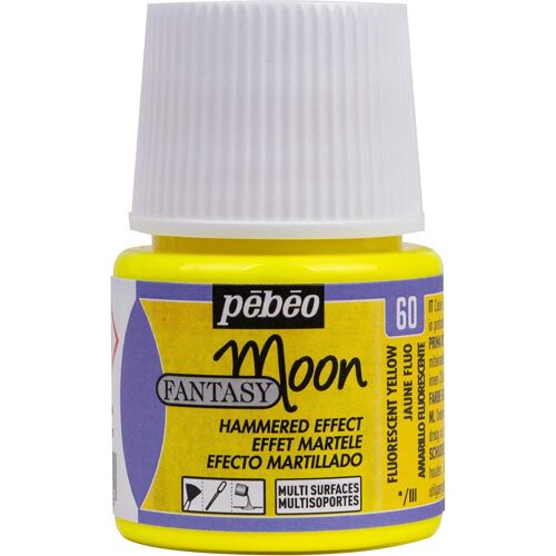 Pébéo Flacon 45ml Peinture Fantasy Moon À Effet Martelé Jaune Fluo