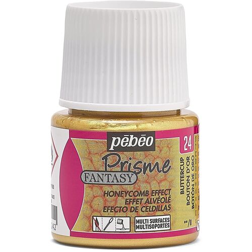 Pébéo Flacon 45ml Peinture Fantasy Prisme À Effet Alvéolé Bouton D'or
