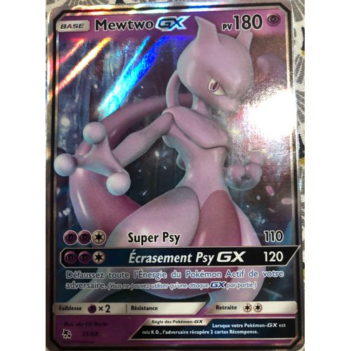 Carte Pokemon Gx Mewtwo 31/68