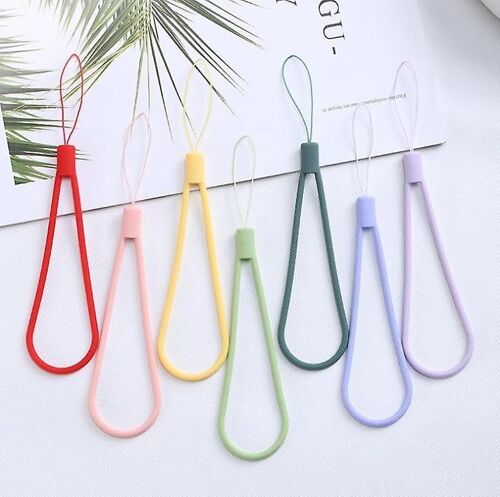 Dragonne fonctionnelle en silicone pour téléphones, appareils photo et accessoires - 7 couleurs disponibles
