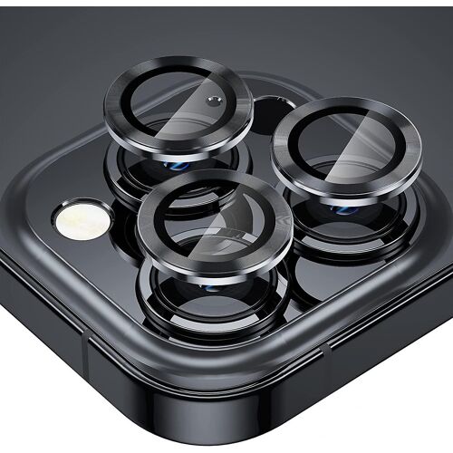 Protecteur D'objectif D'appareil Photo En Alliage D'aluminium Et Verre Trempé 9h Pour Iphone 13 Pro Max Et Pro - Couverture Complète, Installation Facile