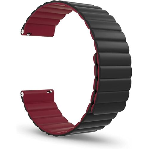 Bracelet Magnétique En Silicone Souple Pour Montre Connectée ¿ Confortable, À Dégagement Rapide, Résistant À La Transpiration, Compatible Avec Les Montres De 22 Mm