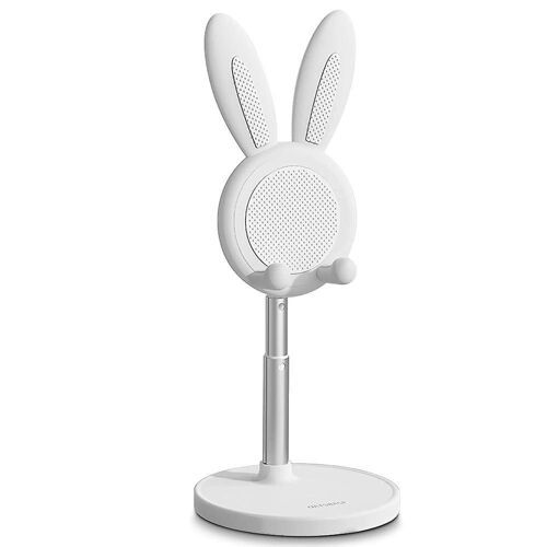 Support De Bureau Universel Réglable Pour Téléphones Et Tablettes De 4 À 12,9 Pouces, Antidérapant, Montage Facile, Trou De Chargement