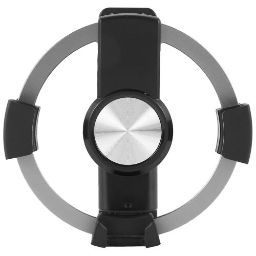Support De Téléphone Portable Rond Pour Voiture ¿ Support De Ventilation, Compatibilité Universelle, Gris Sidéral, Installation Facile