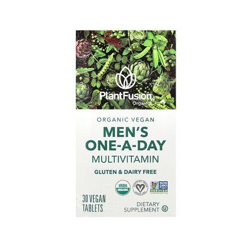 Plantfusion Multivitamines One-A-Day Pour Hommes, 30 Comprimés Vegan 