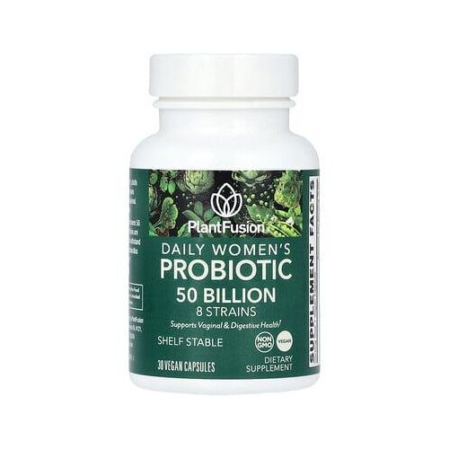 Plantfusion Probiotiques Quotidiens Pour Femmes, 50 Milliards, 30 Capsules Vegan 