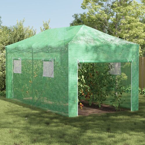 Vidaxl Serre Avec Cadre Pop-Up Vert 580x290x315 Cm Acier