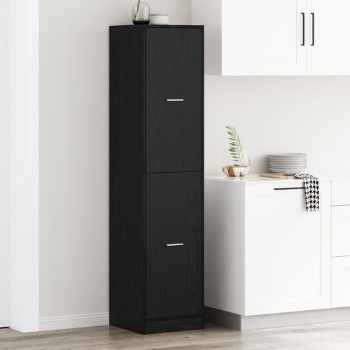 vidaXL Cabinet d'Apothicaire Chêne Noir 40x41x174,5 cm Bois d'Ingénierie