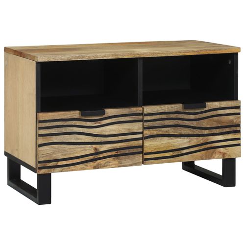 Vidaxl Meuble Tv 70x33.5x46 Cm Bois Massif De Manguier